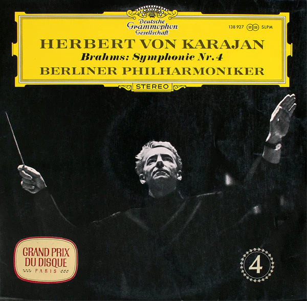 Herbert Von Karajan, Johannes Brahms, Berliner Philharmoniker - Symphonie Nr. 4 (LP) (Near Mint (NM or M-))