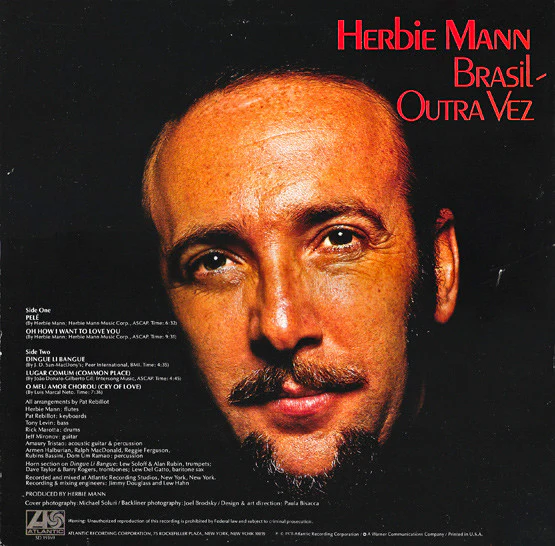 Herbie Mann - Brazil - Once Again (LP) (Very Good Plus (VG+)) - Image 2