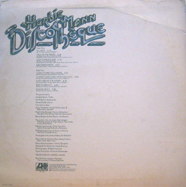 Herbie Mann - Discothèque (LP) (Very Good Plus (VG+)) - Image 2