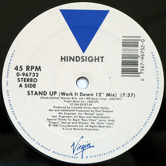 Hindsight - Stand Up (12") (Mint (M)) - Image 3
