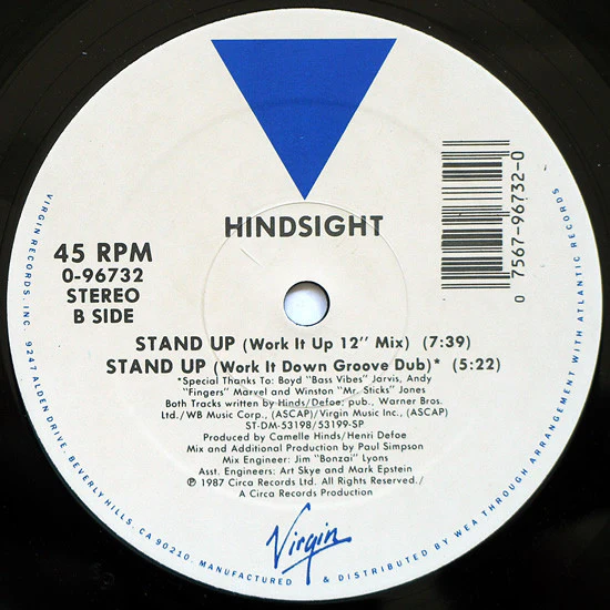 Hindsight - Stand Up (12") (Mint (M)) - Image 4