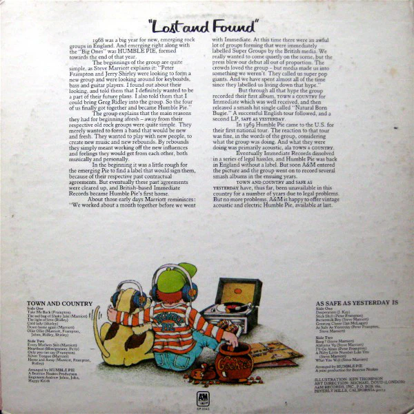 Humble Pie - Lost And Found (2xLP) (Very Good (VG)) - Image 4