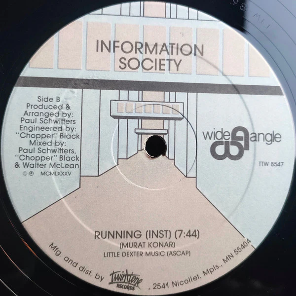 Information Society - Running (12") (Very Good Plus (VG+)) - Image 4