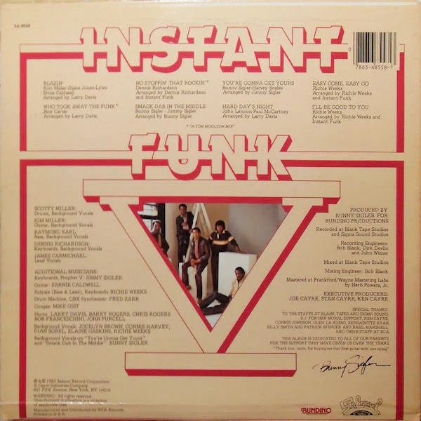 Instant Funk - Instant Funk V (LP) (Very Good Plus (VG+)) - Image 2