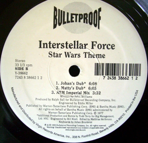 Interstellar Force - Star Wars Theme (12") (Mint (M)) - Image 2
