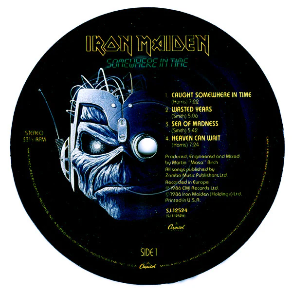 Iron Maiden - Somewhere In Time (LP) (Very Good Plus (VG+)) - Image 3
