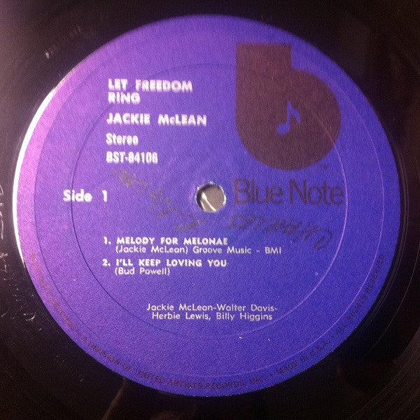 Jackie McLean - Let Freedom Ring (LP) (Very Good Plus (VG+)) - Image 3