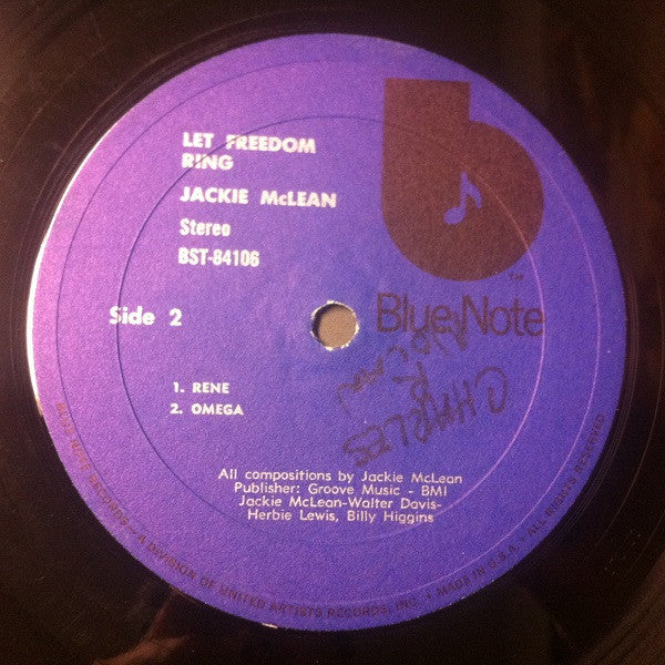 Jackie McLean - Let Freedom Ring (LP) (Very Good Plus (VG+)) - Image 4