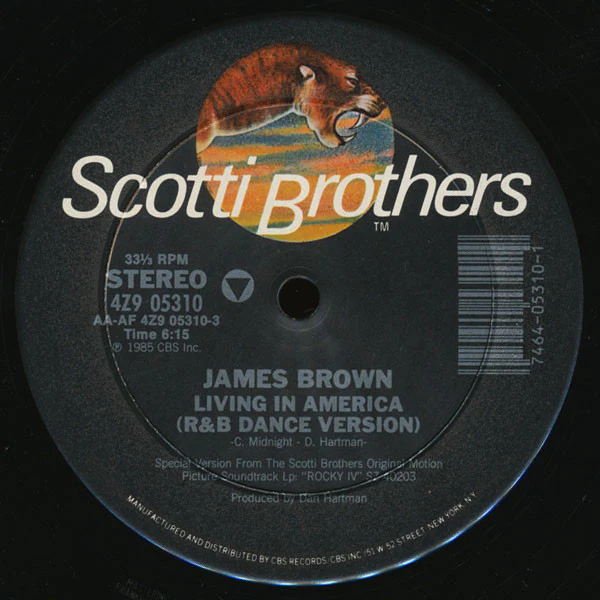 James Brown - Living In America (12" Extended Dance Mix) (12") (Near Mint (NM or M-)) - Image 3