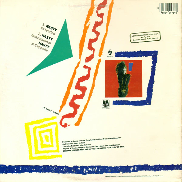 Janet Jackson - Nasty (12") (Mint (M)) - Image 2