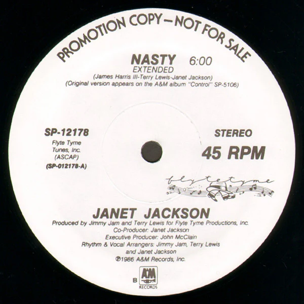 Janet Jackson - Nasty (12") (Mint (M)) - Image 3