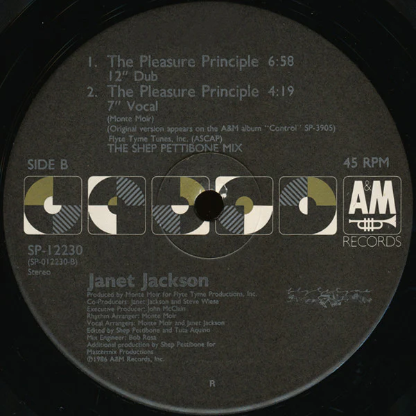 Janet Jackson - The Pleasure Principle (12") (Very Good Plus (VG+)) - Image 4