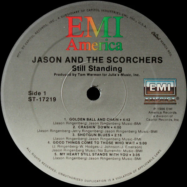 Jason & The Scorchers - Still Standing (LP) (Mint (M)) - Image 3