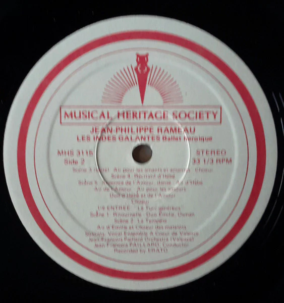 Jean-Philippe Rameau - Orchestre De Chambre Jean-François Paillard, Jean-François Paillard, Ensemble Vocal "A Coeur Joie" De Valence - Les Indes Galantes (Ballet Héroique) (4xLP) (Near Mint (NM or M-)) - Image 5