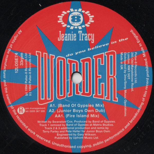 Jeanie Tracy - Do You Believe In The Wonder (12") (Near Mint (NM or M-)) - Image 3