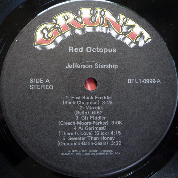 Jefferson Starship - Red Octopus (LP) (Near Mint (NM or M-)) - Image 3