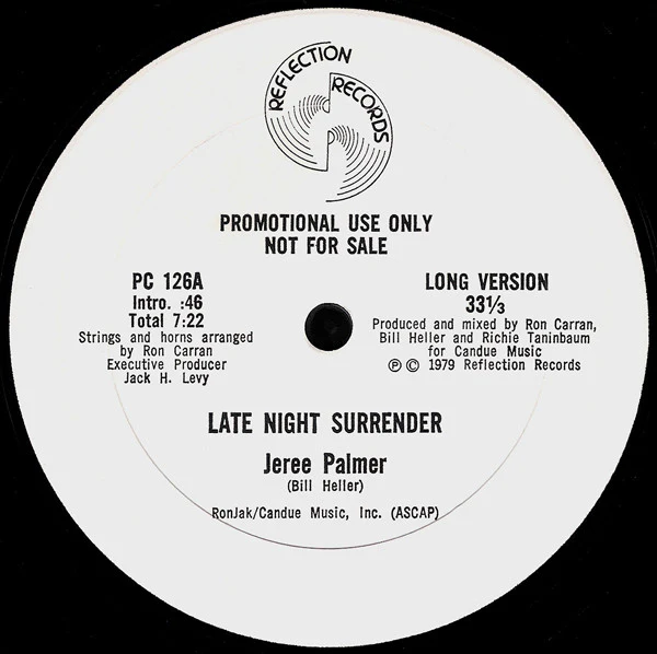 Jeree Palmer - Late Night Surrender (12") (Very Good Plus (VG+))