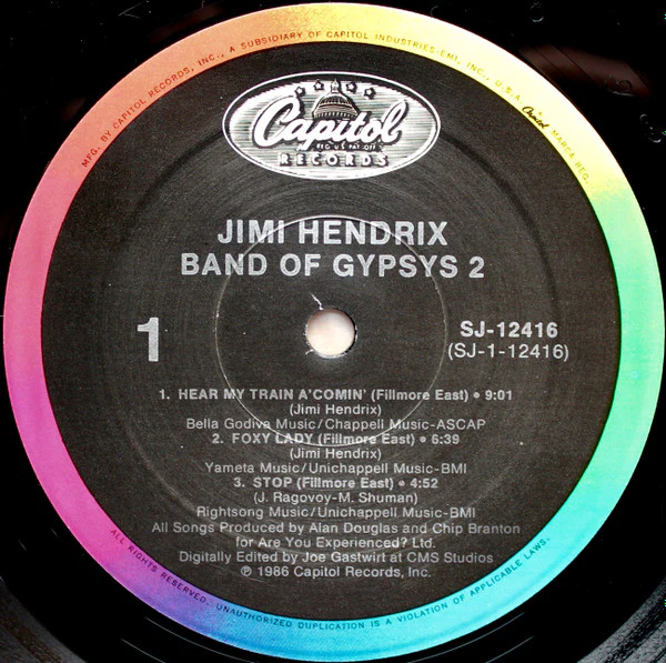 Jimi Hendrix - Band Of Gypsys 2 (LP) (Very Good Plus (VG+)) - Image 3