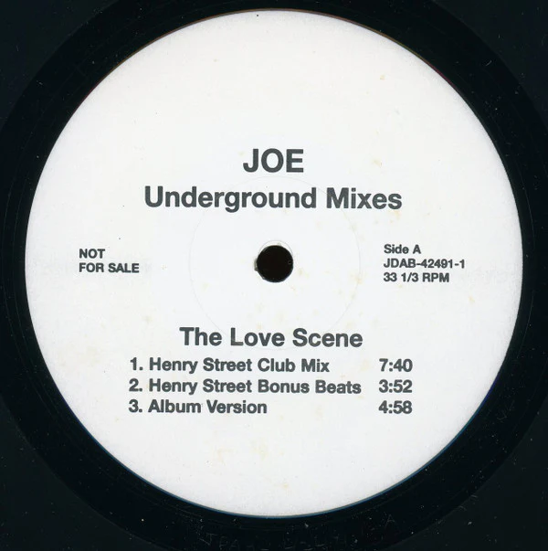 Joe - The Love Scene (Underground Mixes) (12") (Near Mint (NM or M-))