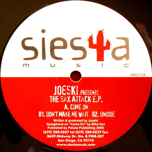 Joeski - The Sax Attack E.P. (12") (Very Good Plus (VG+)) - Image 2
