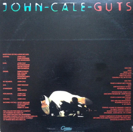 John Cale - Guts (LP) (Near Mint (NM or M-)) - Image 2