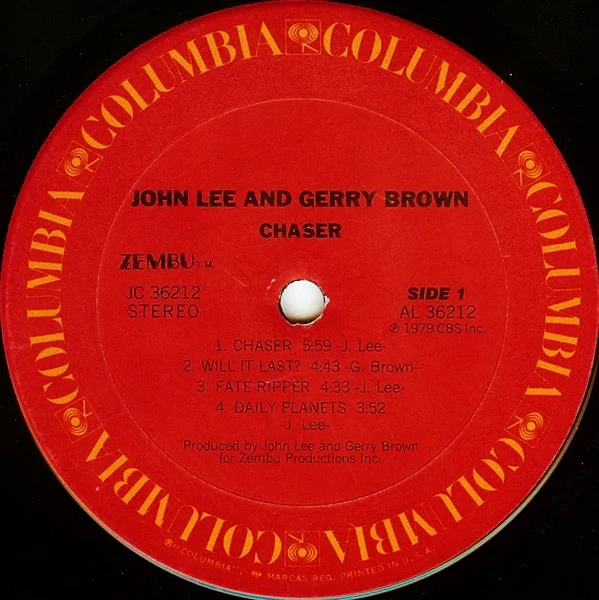 John Lee & Gerry Brown - Chaser (LP) (Mint (M)) - Image 3