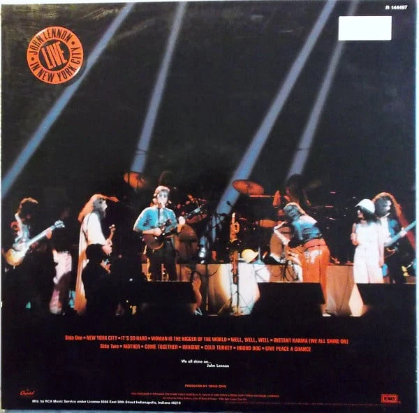 John Lennon - Live In New York City (LP) (Near Mint (NM or M-)) - Image 2