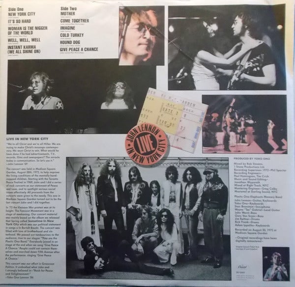 John Lennon - Live In New York City (LP) (Near Mint (NM or M-)) - Image 5