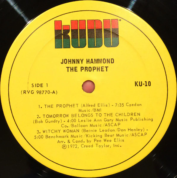 Johnny Hammond - The Prophet (LP) (Very Good Plus (VG+)) - Image 3
