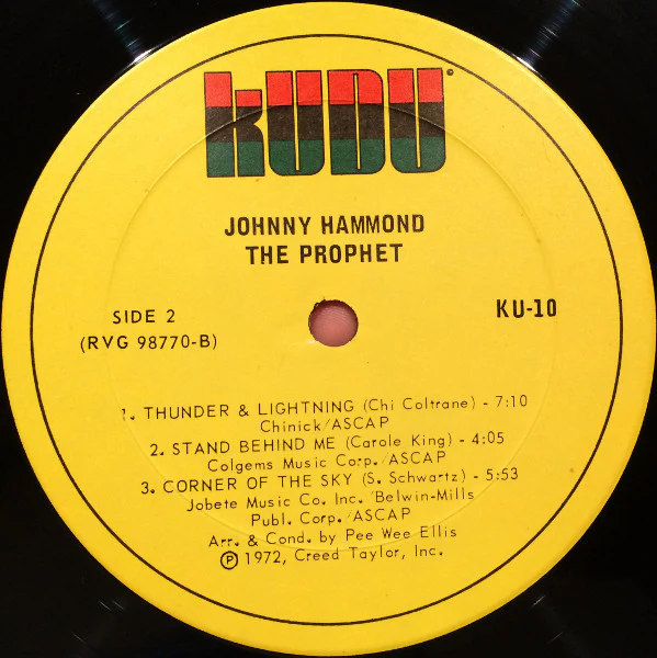 Johnny Hammond - The Prophet (LP) (Very Good Plus (VG+)) - Image 4