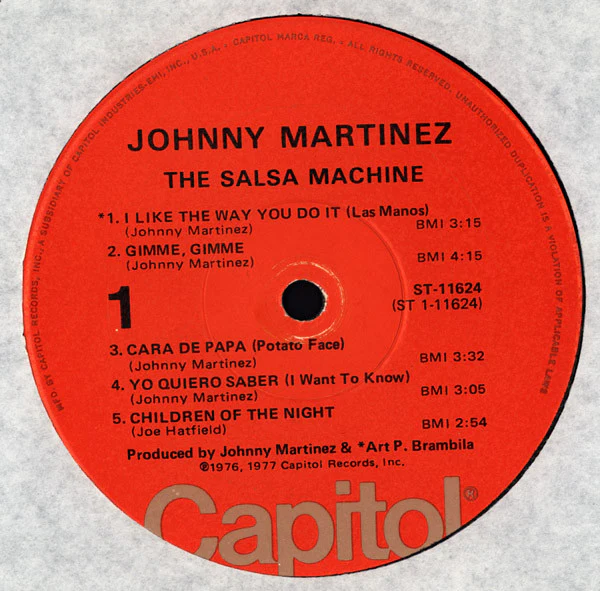 Johnny Martinez - The Salsa Machine (LP) (Mint (M)) - Image 3