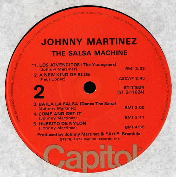 Johnny Martinez - The Salsa Machine (LP) (Mint (M)) - Image 4