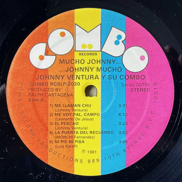 Johnny Ventura - Johnny Mucho... ...Mucho Johnny! (LP) (Very Good Plus (VG+)) - Image 3