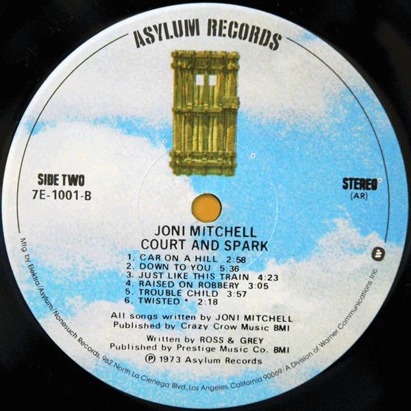 Joni Mitchell - Court And Spark (LP) (Mint (M)) - Image 5