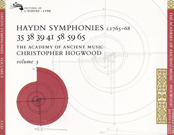Joseph Haydn - The Academy Of Ancient Music, Christopher Hogwood - Symphonies C. 1765-68 / 35 38 39 41 58 59 65 / Volume 5 (3xCD) (Near Mint (NM or M-)) - Image 4