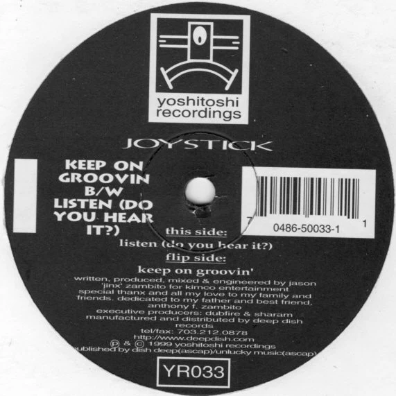 Joystick - Keep On Groovin' / Listen (Do You Hear It?) (12") (Very Good (VG)) - Image 2