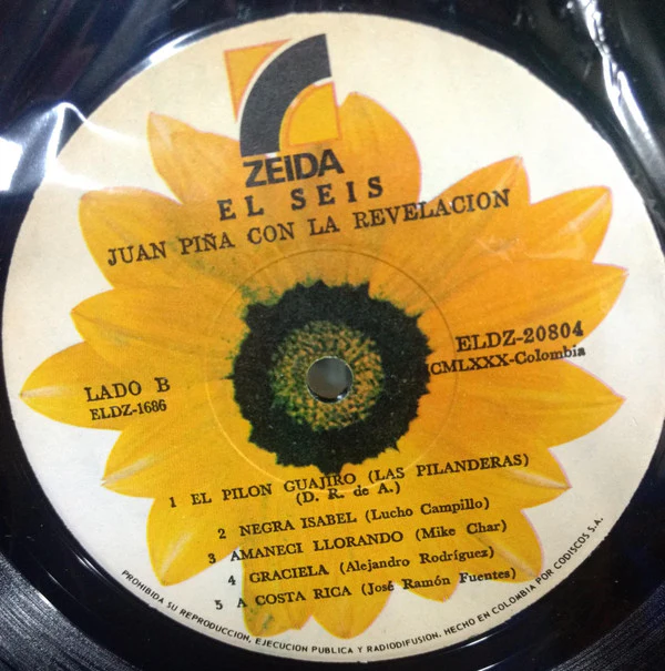 Juan Piña Con La Revelacion - El Seis  (LP) (Good Plus (G+)) - Image 4