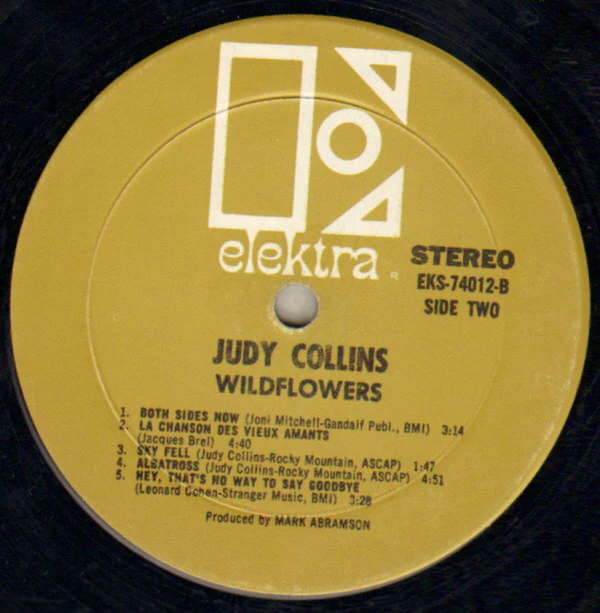 Judy Collins - Wildflowers (LP) (Very Good (VG)) - Image 3