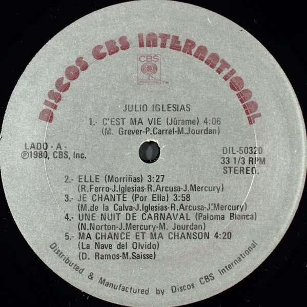 Julio Iglesias - Sentimental (LP) (Near Mint (NM or M-)) - Image 3
