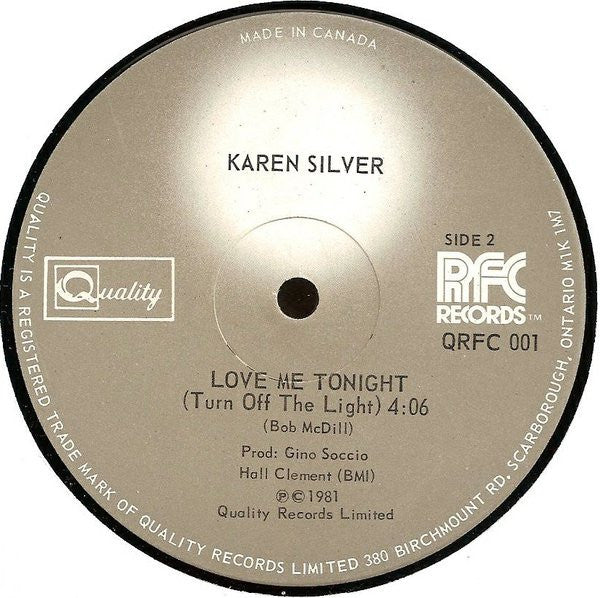 Karen Silver - Set Me Free (12") (Very Good Plus (VG+)) - Image 2
