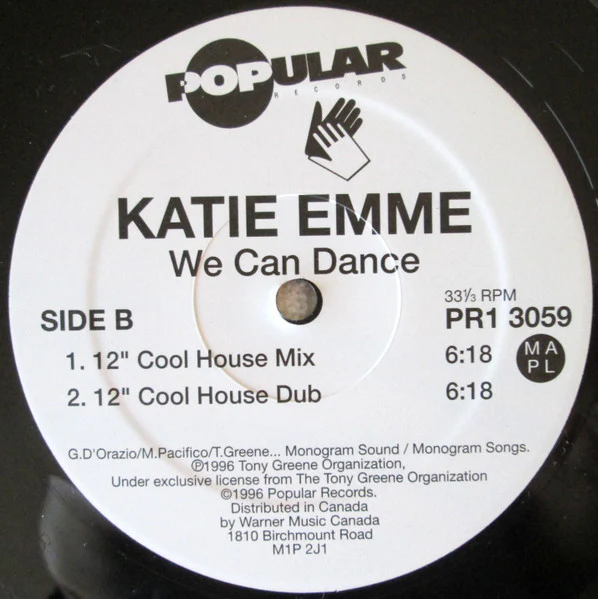 Katie Emme - We Can Dance (12") (Very Good Plus (VG+)) - Image 2