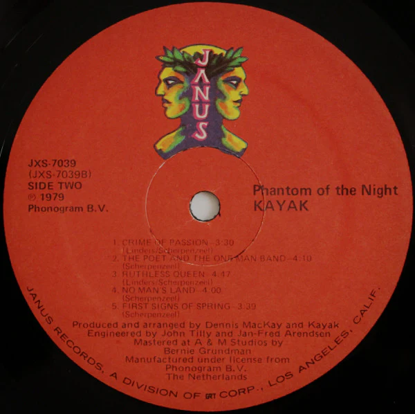 Kayak - Phantom Of The Night (LP) (Near Mint (NM or M-)) - Image 4