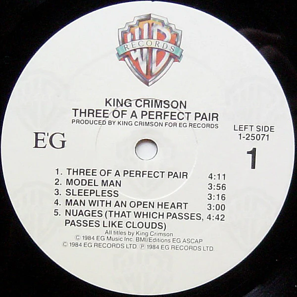 King Crimson - Three Of A Perfect Pair (LP) (Near Mint (NM or M-)) - Image 4