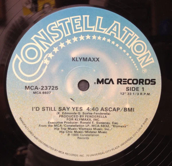 Klymaxx - I'd Still Say Yes (12") (Mint (M)) - Image 2