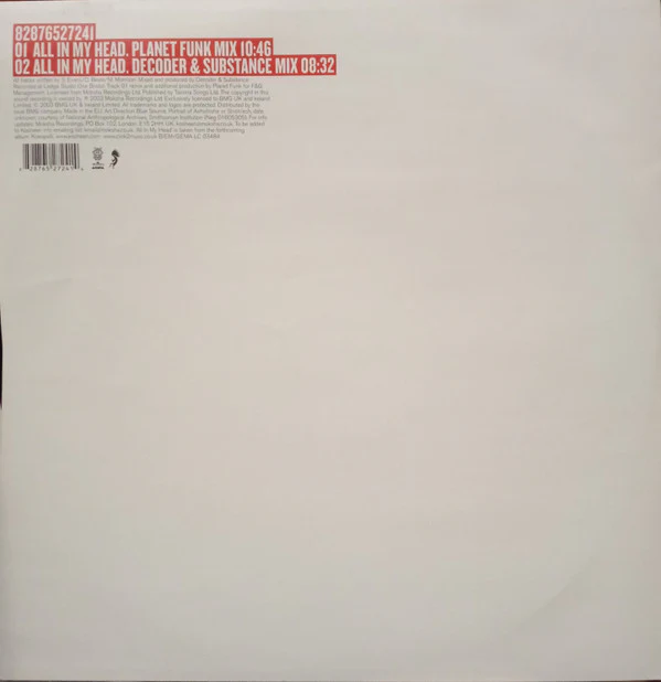 Kosheen - All In My Head (12") (Near Mint (NM or M-)) - Image 2