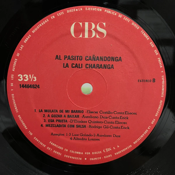 La Cali Charanga - Al Pasito Cañandonga (LP) (Very Good Plus (VG+)) - Image 4
