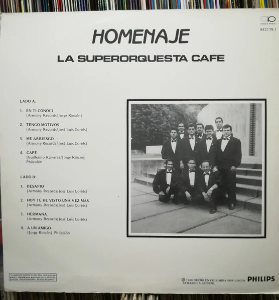 La Superorquesta Cafe* - Homenaje (LP) (Very Good Plus (VG+)) - Image 2