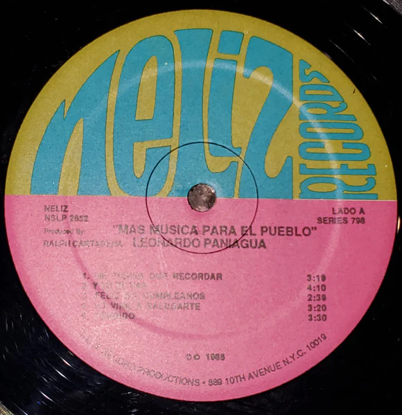 Leonardo Paniagua - Mas Musica Para El Pueblo (LP) (Mint (M)) - Image 3
