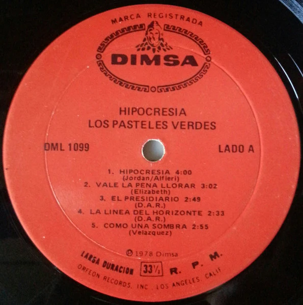 Los Pasteles Verdes - Hipocresia (LP) (Mint (M)) - Image 3