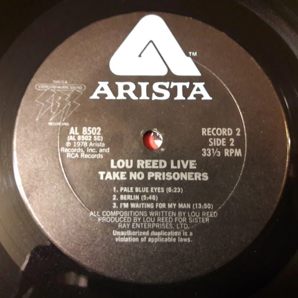 Lou Reed - Lou Reed Live - Take No Prisoners (2xLP) (Very Good Plus (VG+)) - Image 5